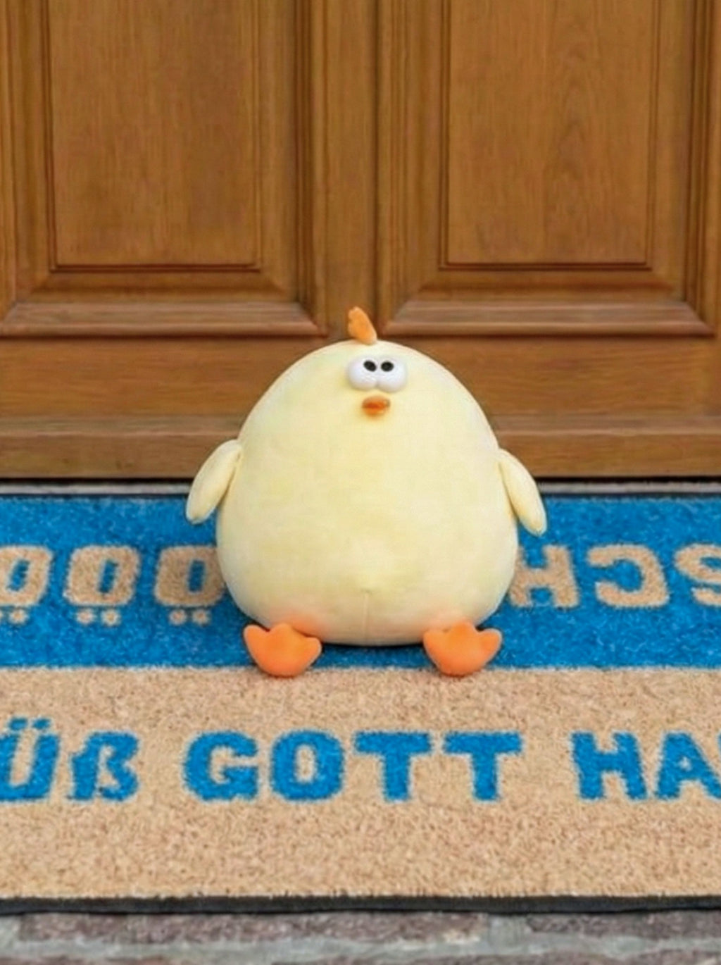 GRÜß GOTT HALLO - FUßMATTE (BLAU)