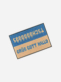 GRÜß GOTT HALLO - FUßMATTE (BLAU)