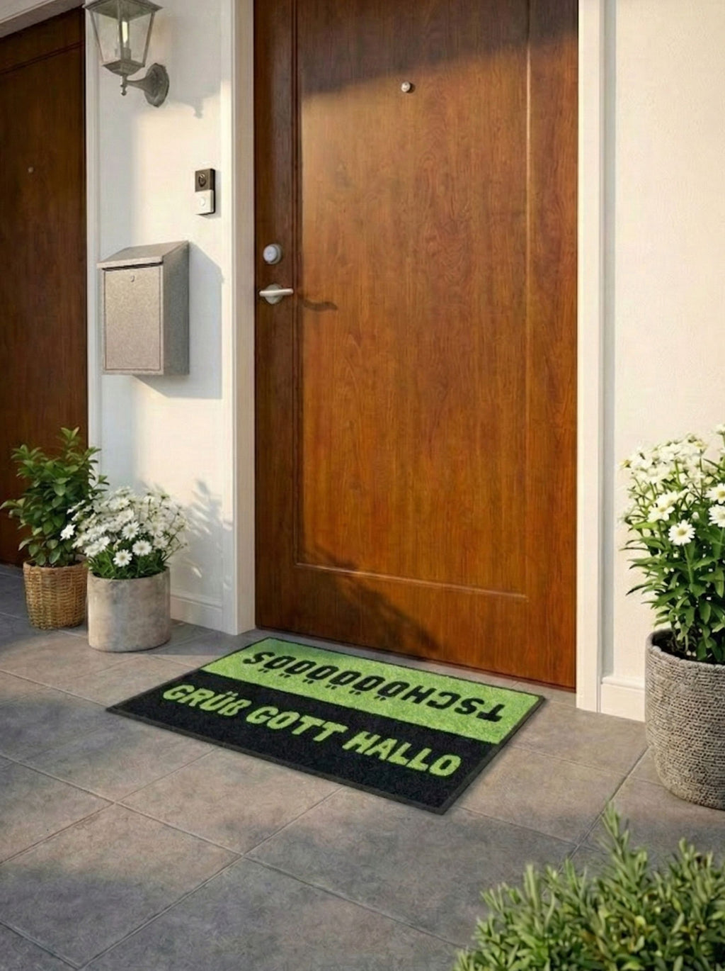 GRÜß GOTT HALLO - FUßMATTE (MATCHA)